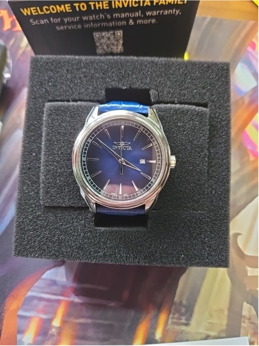 Invicta 47814 Men's Celestial 43mm Quartz Watch Blue Brand New WR100M